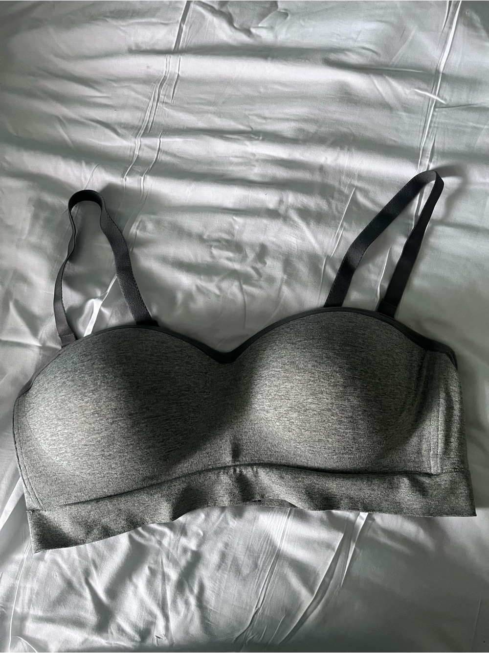 No Boundaries Grey Seamless Light Support Bra